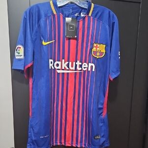 Nike Barcelona Blue and Red Striped Jersey